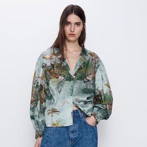 ISO!!!! Zara Jungle Print Shirt